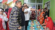 Wali Kota Makassar, Munafri Arifuddin bersama Ketua TP PKK Kota Makassar, Melinda Aksa Mahmud.