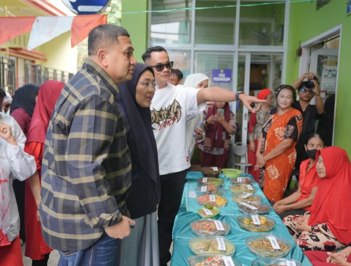 Wali Kota Makassar, Munafri Arifuddin bersama Ketua TP PKK Kota Makassar, Melinda Aksa Mahmud.